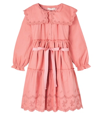 Manola belted embroidered cotton dress | C'era Una Volta