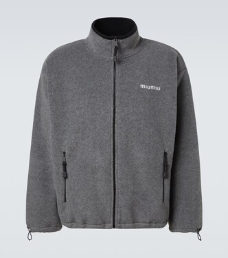 Logo fleece sweatshirt | Miu Miu
