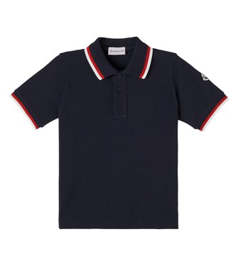Cotton piqué polo shirt | Moncler Enfant