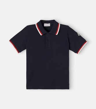 Cotton piqué polo shirt | Moncler Enfant