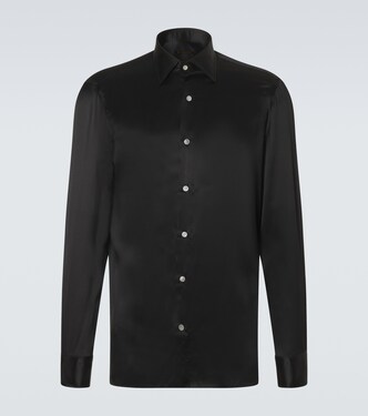 Silk satin shirt | Rubinacci