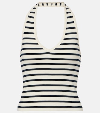 توب من القطن بخطوط بياقة هالتر Britt | Nili Lotan