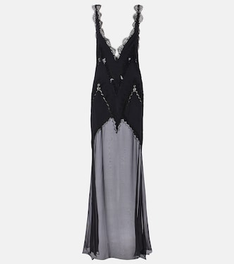 Robe aus Satin mit Spitze | Tom Ford