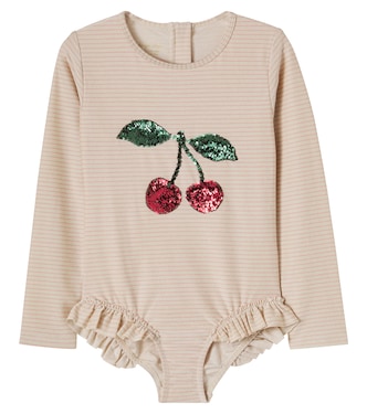 Jade sequined rashguard swimsuit | Konges Sløjd