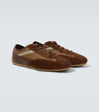 Suede-trimmed sneakers | McQueen