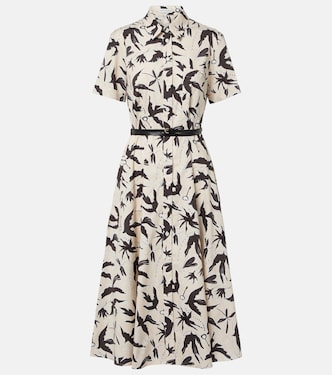 Kiera printed cotton-blend shirt dress | Altuzarra