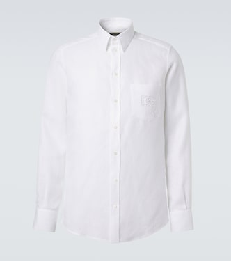 Embroidered linen shirt | Dolce&Gabbana