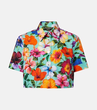 Cropped-Top aus Baumwolle | Dolce&Gabbana
