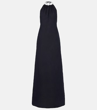 Lelia halterneck linen maxi dress | Nili Lotan