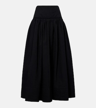 Cotton-blend maxi skirt | Alaïa