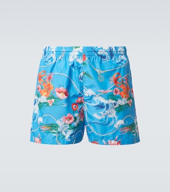 Floral swim trunks | Gucci