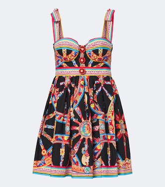 Vestido corto Carretto de algodón | Dolce&Gabbana