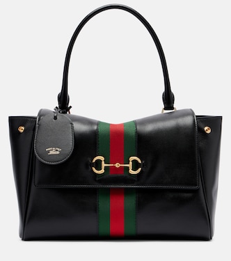 Paparazzo Medium leather tote bag | Gucci