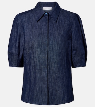 Camisa Sansi de denim de algodón y lino | Gabriela Hearst