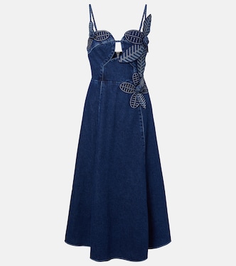 Robe en denim à appliqués | Farm Rio