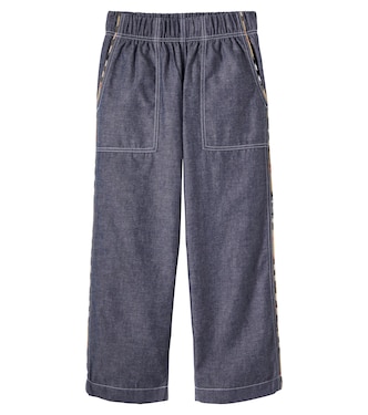 Burberry Check cotton chambray pants | Burberry Kids