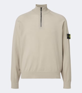 Compass wool-blend zip-up sweater | Stone Island