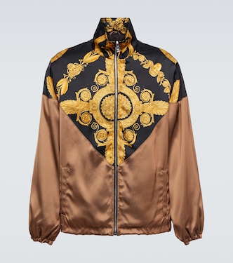 Maschera Baroque satin bomber jacket | Versace