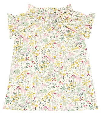 Floral cotton top | Il Gufo