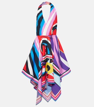Cigni halterneck cotton midi dress | Pucci