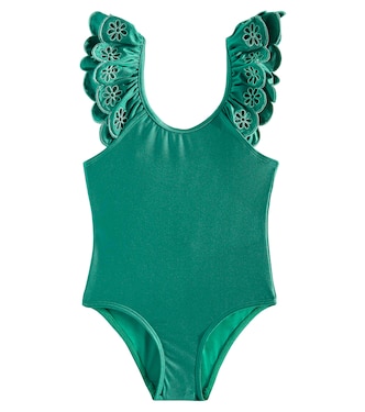 Ottie broderie anglaise swimsuit | Zimmermann Kids