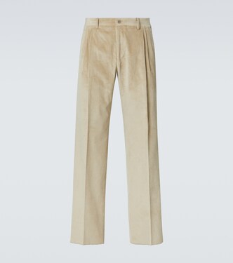 Cotton corduroy straight pants | Canali