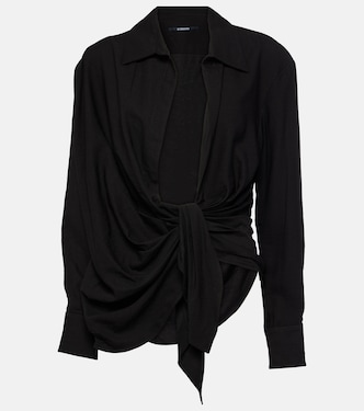 La Chemise Bahia tie-detail top | Jacquemus