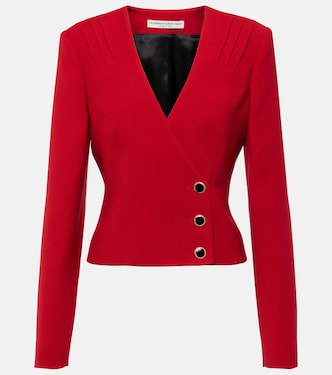 Blazer de lana plisado | Alessandra Rich