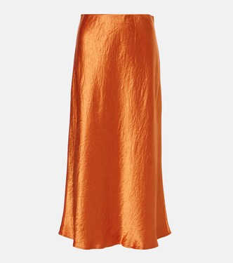 Leisure Alessio satin midi skirt | Max Mara
