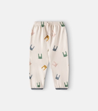 Bébé – Pantalon de survêtement Loup en coton mélangé imprimé | Liewood