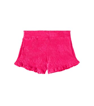 Jacquard ruffled cotton terry shorts | Vilebrequin Kids