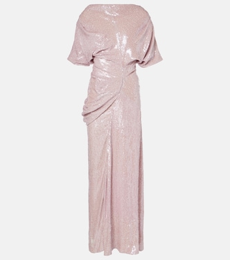 Sequined draped gown | Dries Van Noten