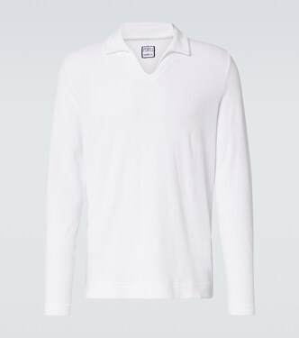 Cotton terry polo shirt | Fedeli