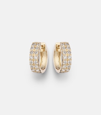 Boucles d'oreilles Twin en or 14 ct et diamants | Stone and Strand