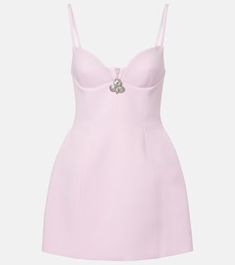 فستان قصير من الكريب مع تزيين | Blumarine