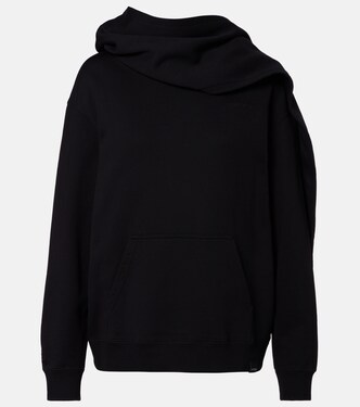 Asymmetric cotton jersey sweatshirt | Courrèges