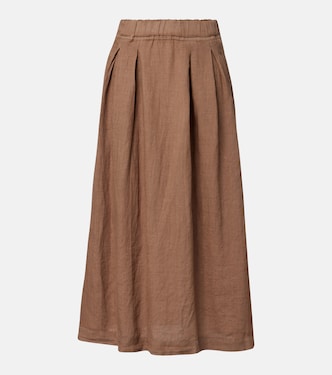 Linda linen maxi skirt | Velvet