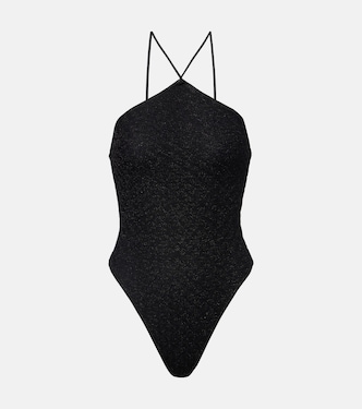 Zigzag cutout lamé swimsuit | Missoni
