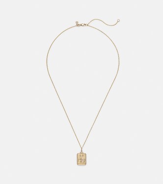 The Elephant Tarot Card 14kt gold pendant necklace with diamonds | Sydney Evan