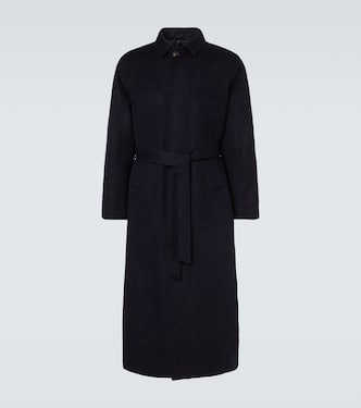 Belted wool overcoat | Saman Amel