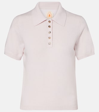 Cotton and cashmere polo shirt | Jardin des Orangers
