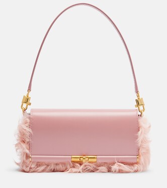 Marlene Small shearling shoulder bag | Dolce&Gabbana