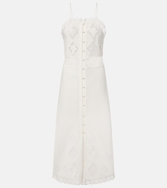 Nelsane cotton and linen midi dress | Isabel Marant
