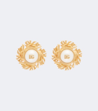 DG embellished clip-on earrings | Dolce&Gabbana