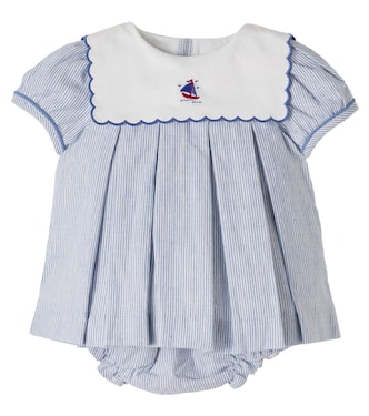 Baby striped dress and bloomers set | Pepa London