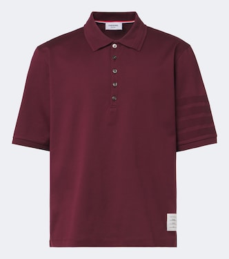 4-Bar cotton polo shirt | Thom Browne