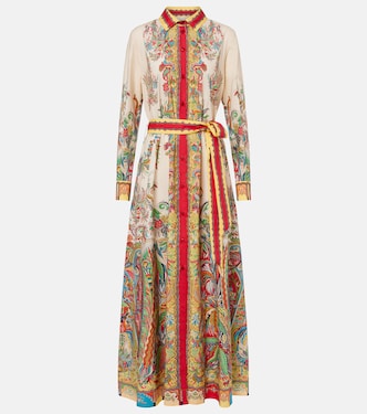 Paisley belted cotton shirt dress | Etro