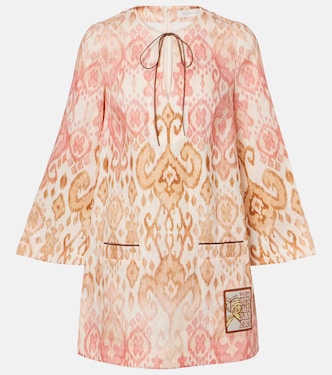 Vestido de playa Aster de lino estampado | Zimmermann