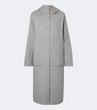 Anthrene reversible wool and cashmere down coat | Moncler