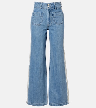 Taylor high-rise wide-leg jeans | Veronica Beard